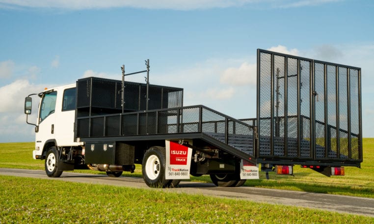 Dovetail Flatbed Truck